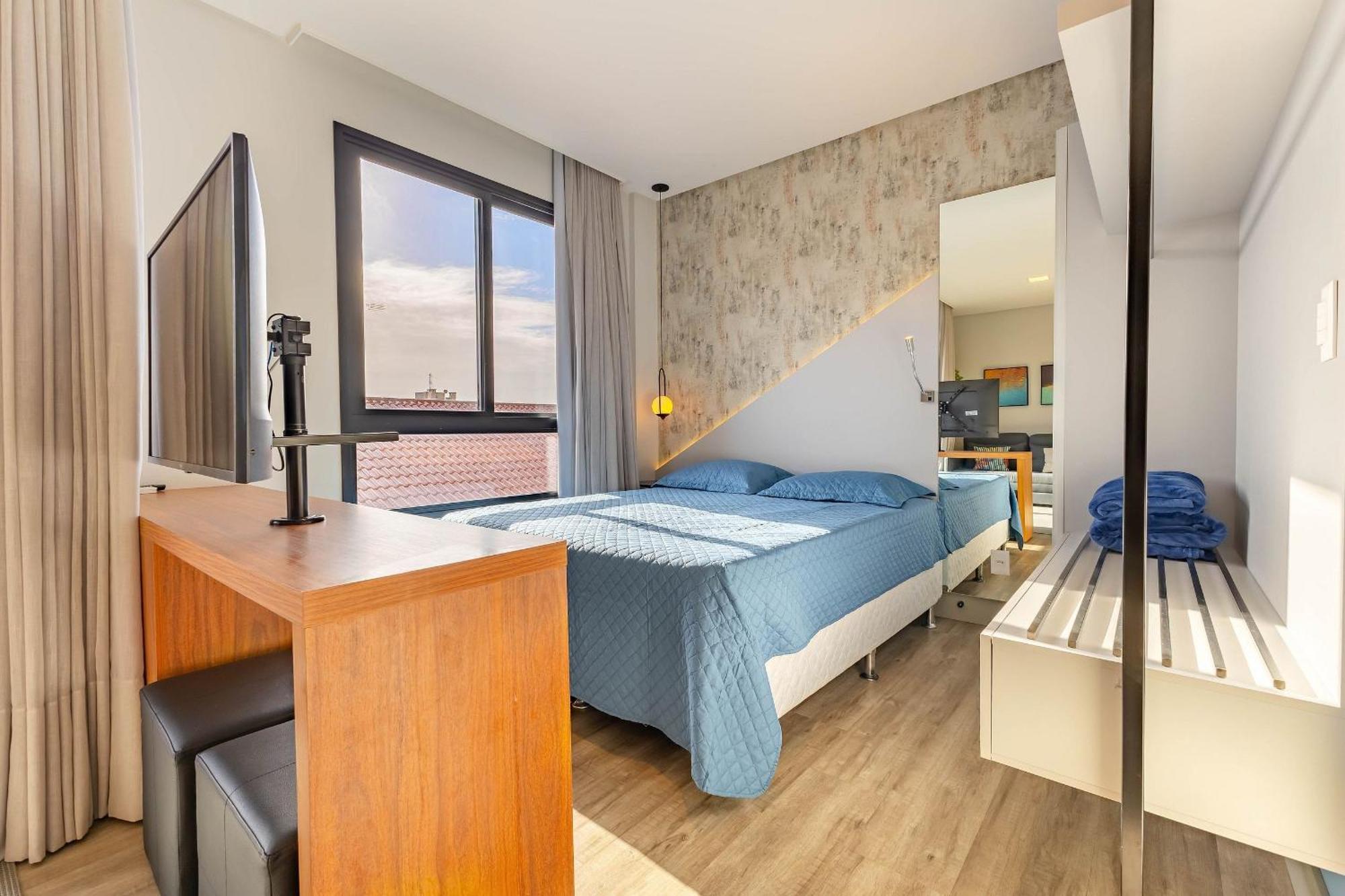 Confortavel Loft Em Condominio Com Piscina Бомбіняс Екстер'єр фото